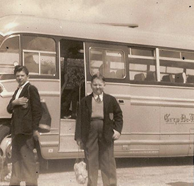 Trip to Rudston 1960. Worrel and Davidson
